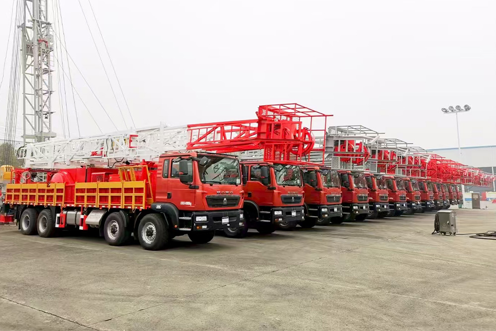 Batch delivery of Sinopec workover rigs